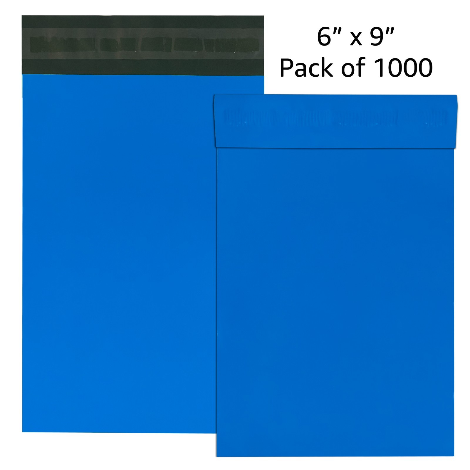 UOFFICE 1000 Blue Poly Mailers 6×9″ Self Seal Envelopes Lightweight Durable
