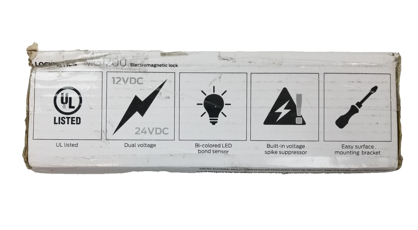 Locknetics MG1200 Electromagnetic Lock 1200lbs Holding Force 12/24Vdc NEW