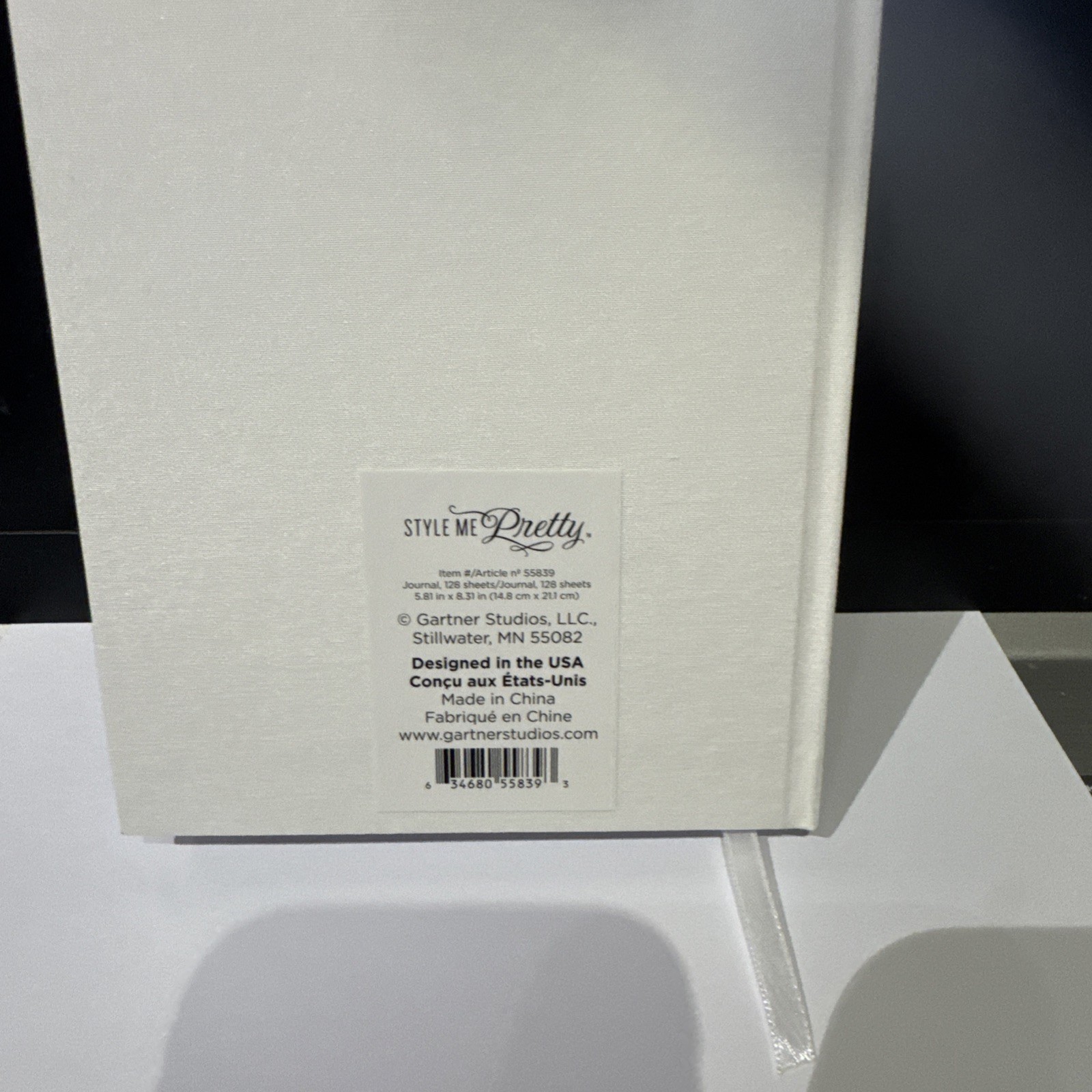 White the Memory Book Journal/128 Sheets/5.81 x 8.31″