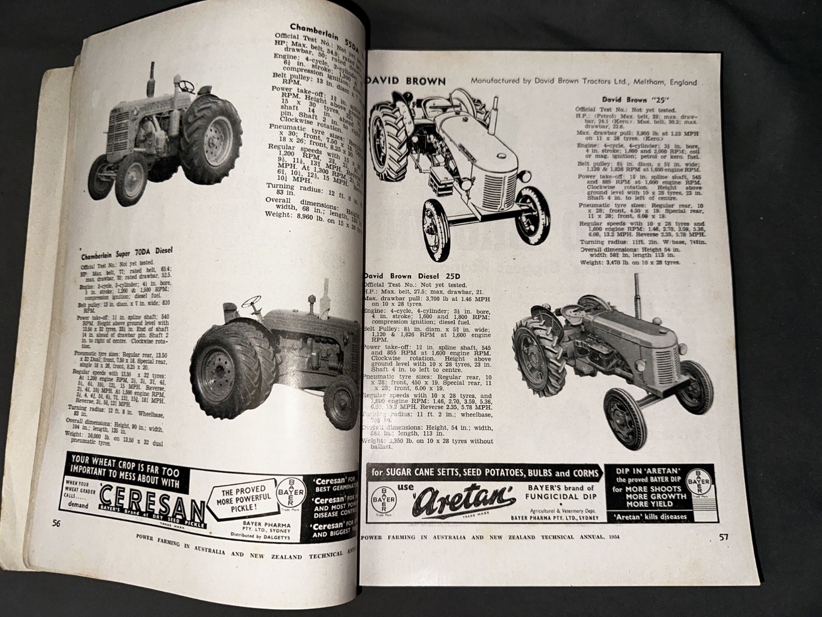 Power Farming in Australia and New Zealand Technical Manual – 1954 – Tractors