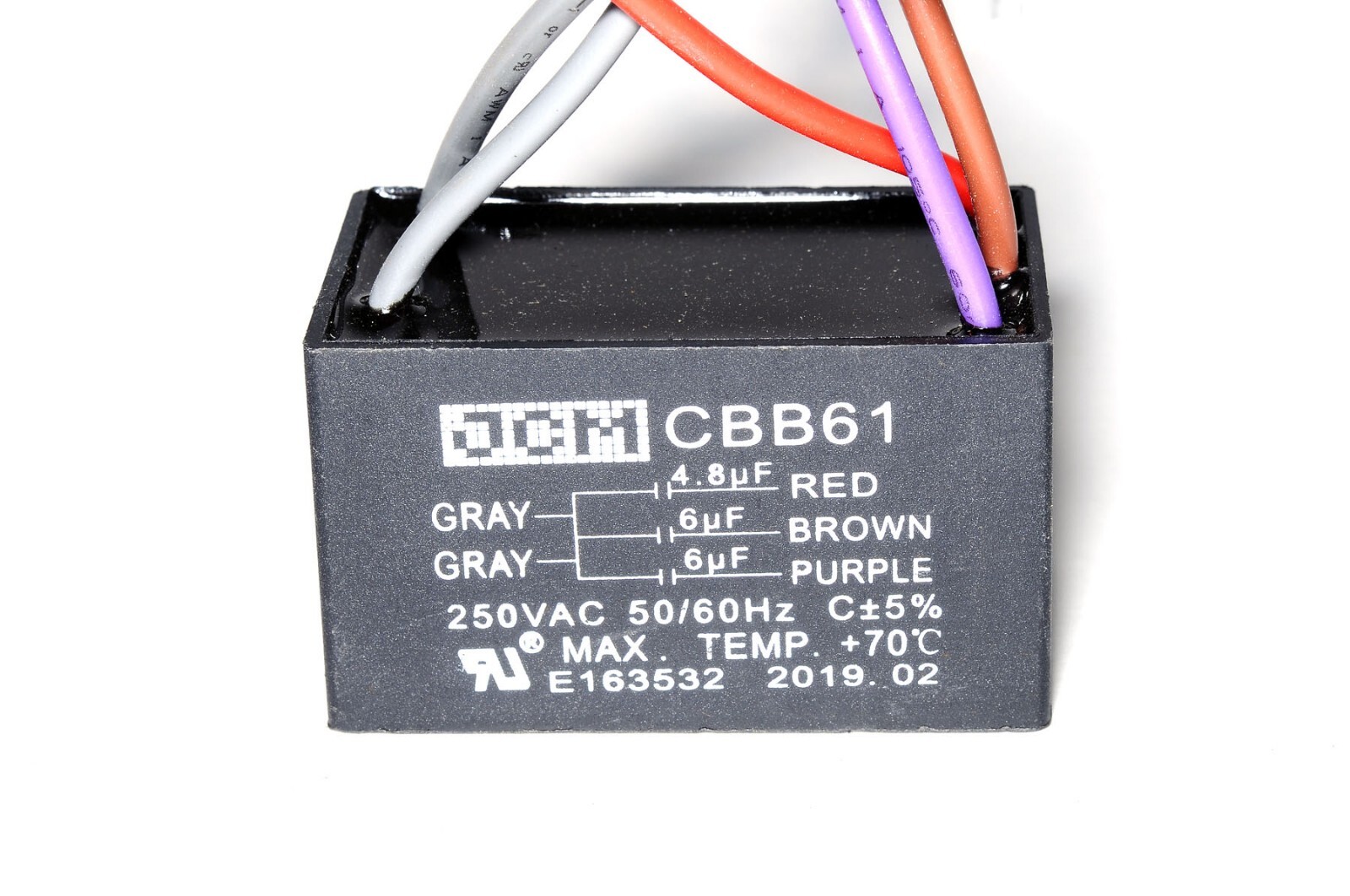 Capacitor CBB61 Ceiling Fan 4.8uf+6uf+6uf 5-Wire AC CAP CONDENSER motor starting