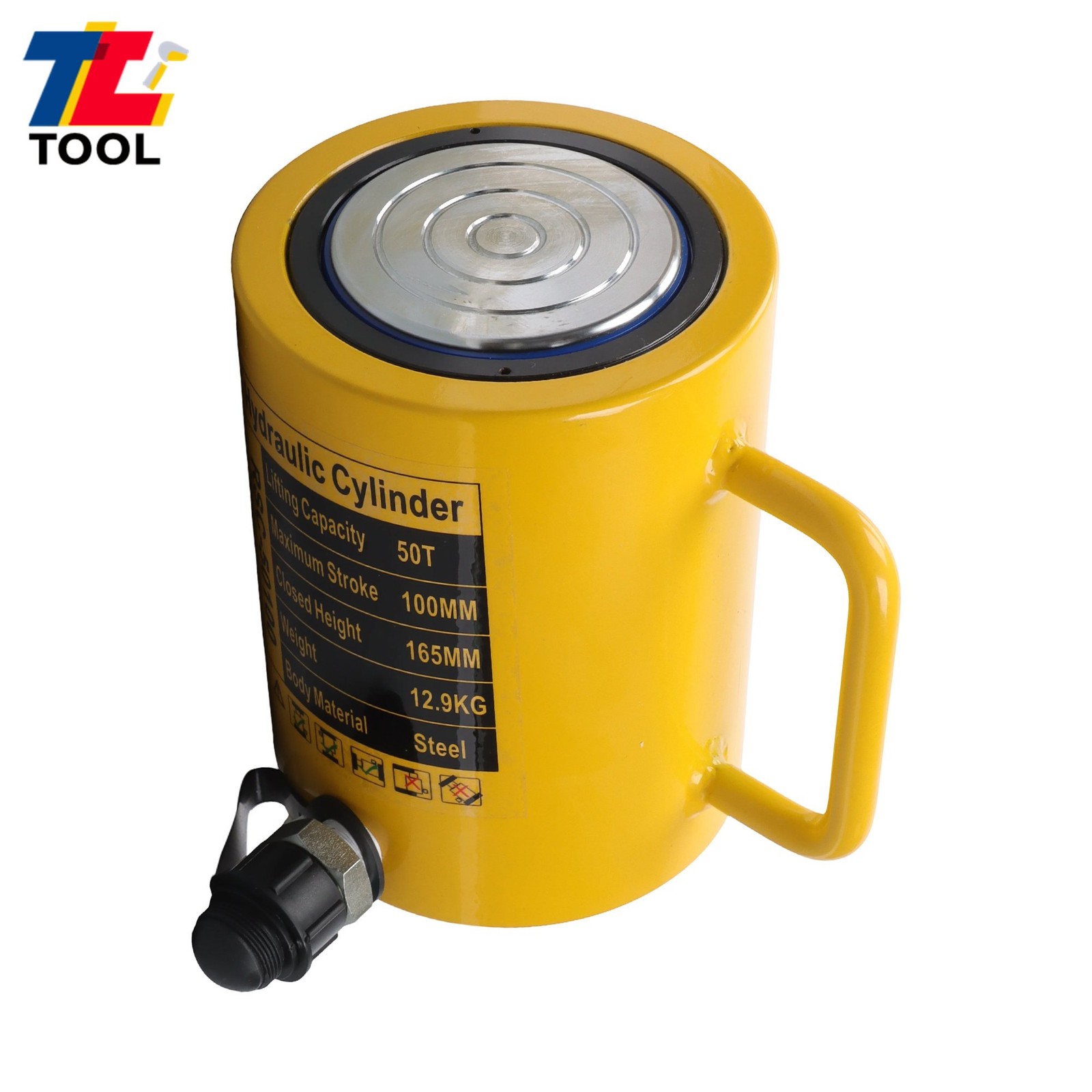 50 Ton 4″ Stroke Hydraulic Cylinder Jack Single Acting Hydraulic Ram Cylinder