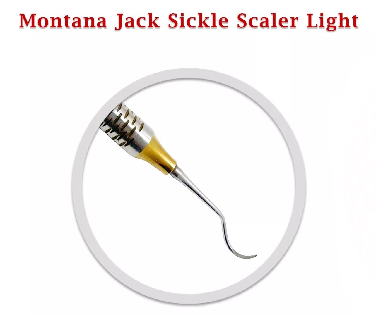 2 X Periodontal Montana Jack Sickle Scaler Light Double Ended Dental Instruments
