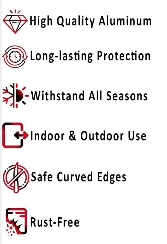 Caution Childproof Electrical Outlets Red BLACK Aluminum Composite Sign