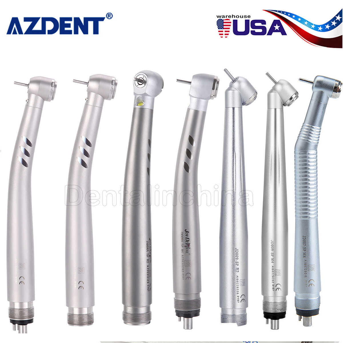 NSK Style Pana Max Dental High and Low Speed Handpiece Kit 2/4 Holes Push Button