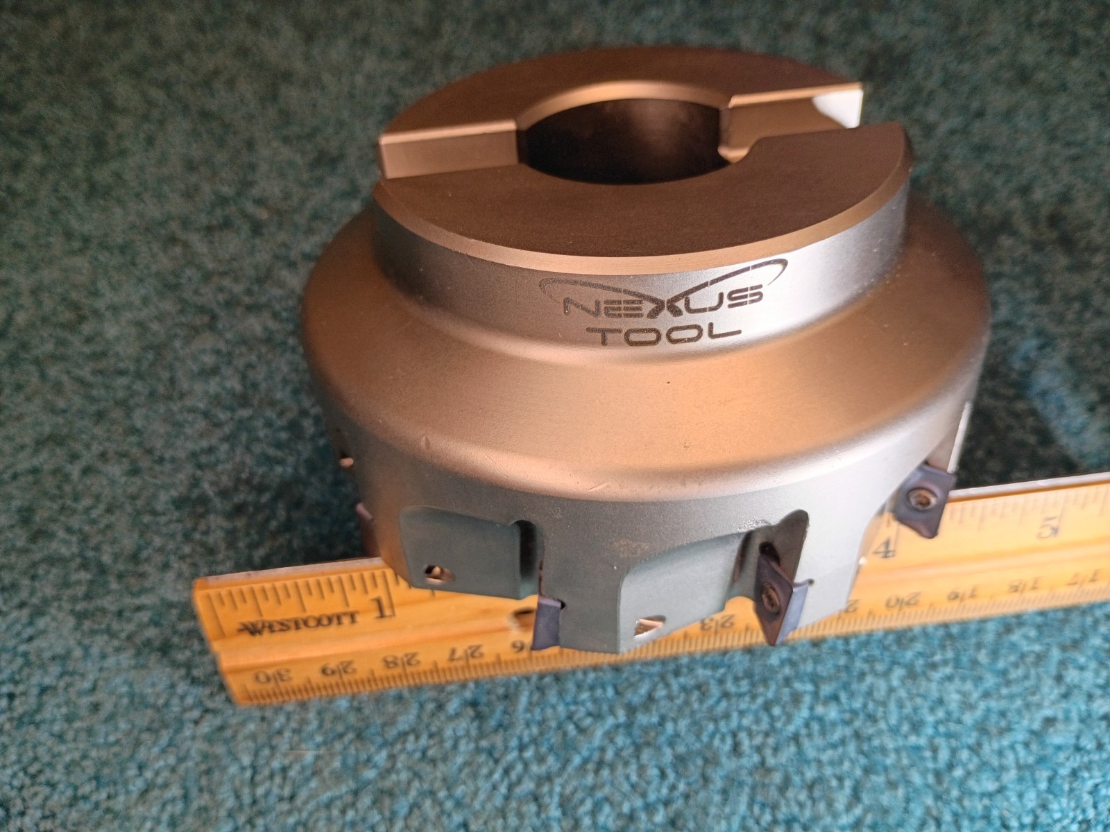 Nexus Tool 4″ Indexable Face Mill 2643236, 90° 1-1/4″ SHK FM11-4.00-1.25-10