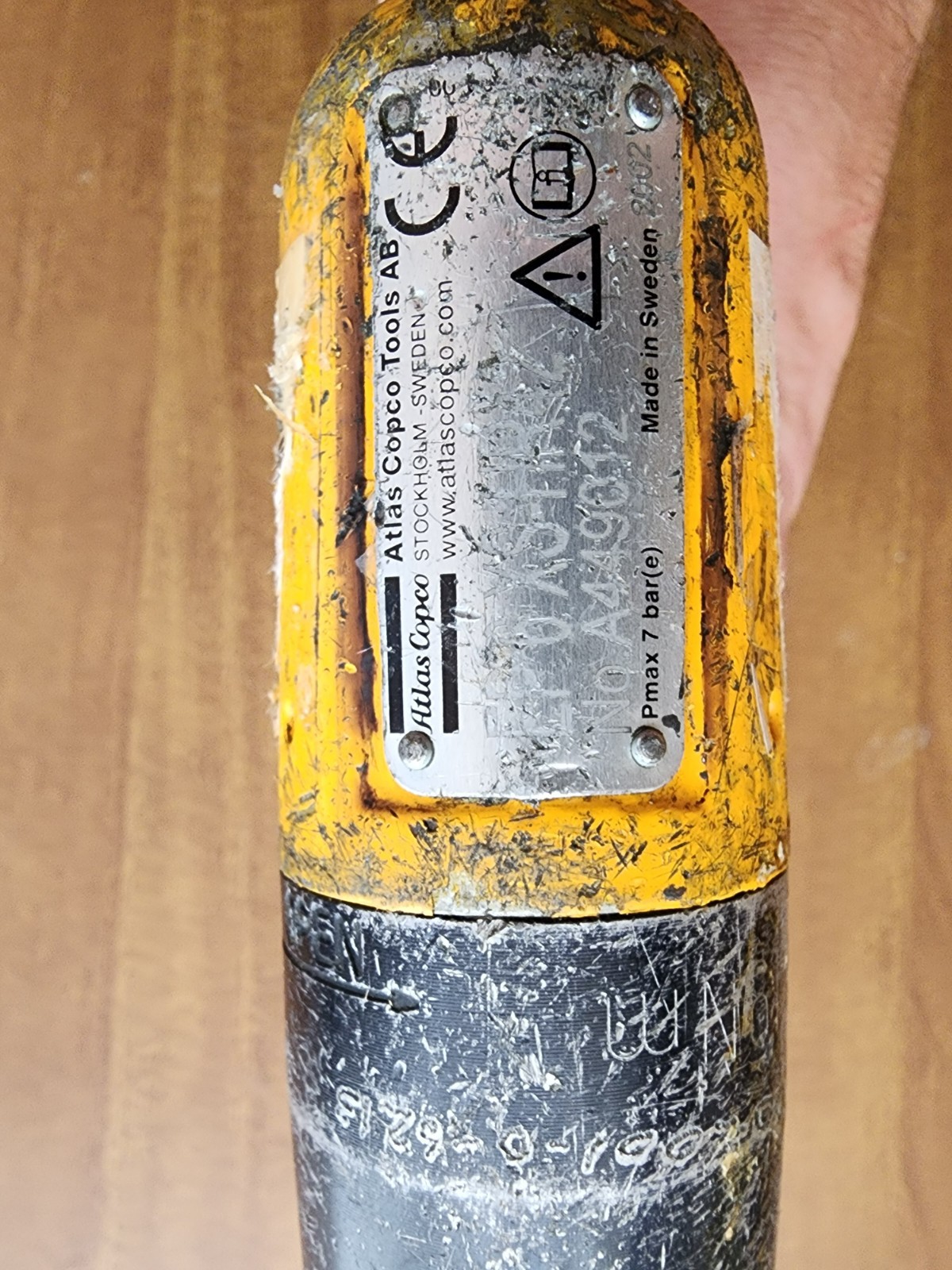 ATLAS COPCO Screw NUT DRIVER Runner PISTOL GRIP 1/4″ Reversible Aircraft Tool