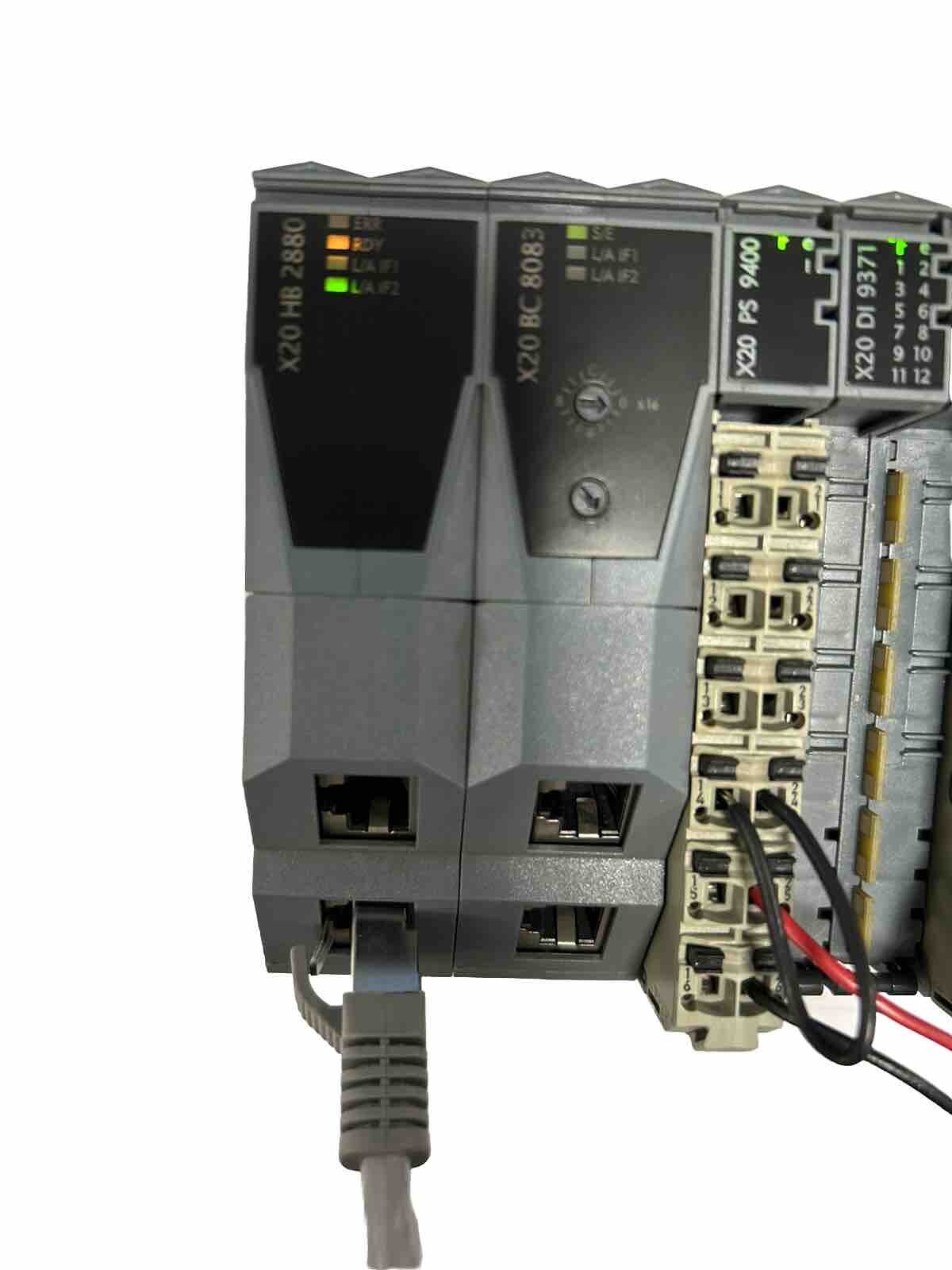 B & R X20HB8880 FAST ETHERNET HUB EXPANSION MODULE Qty 1