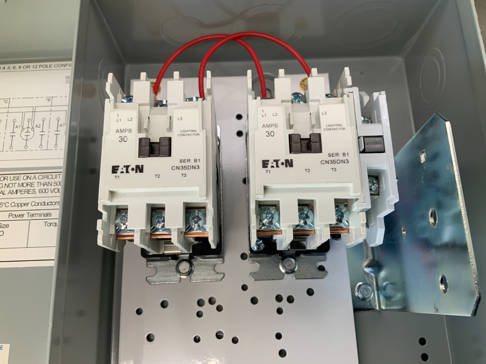 Eaton ECL03C1A6A Electrically Held Lighting Contactor 30a