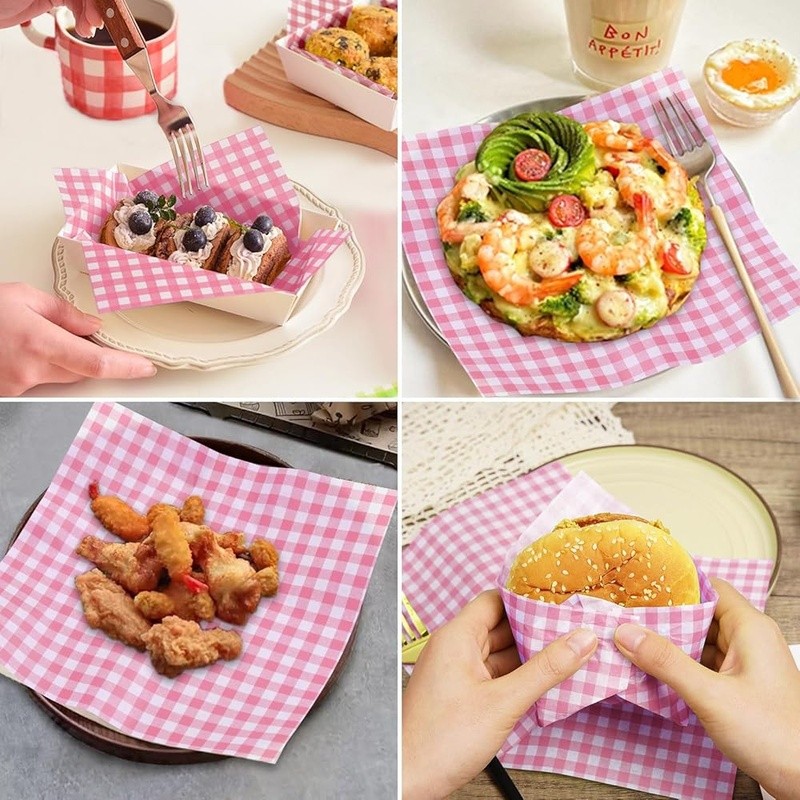 Deli Wax Paper Greaseproof Food Wrap Sandwiches Snacks Baking Picnic Use