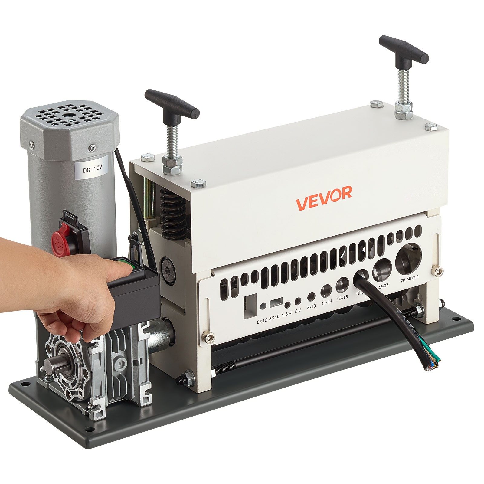 VEVOR Electric Wire Stripper Automatic Stripping Machine 0.06-1.57 in 370W Motor