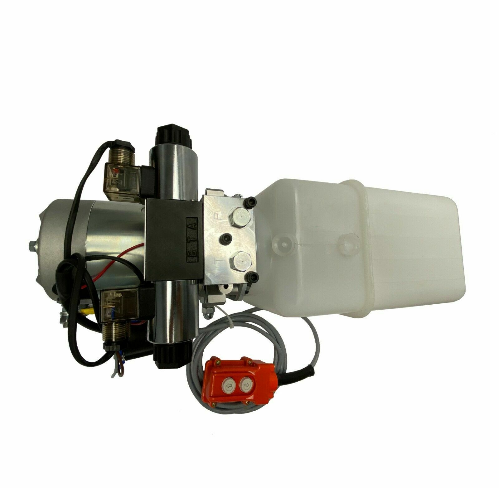 12V DC Double Acting Hydraulic Power Unit 10 Qt plastic tank with Remote Control