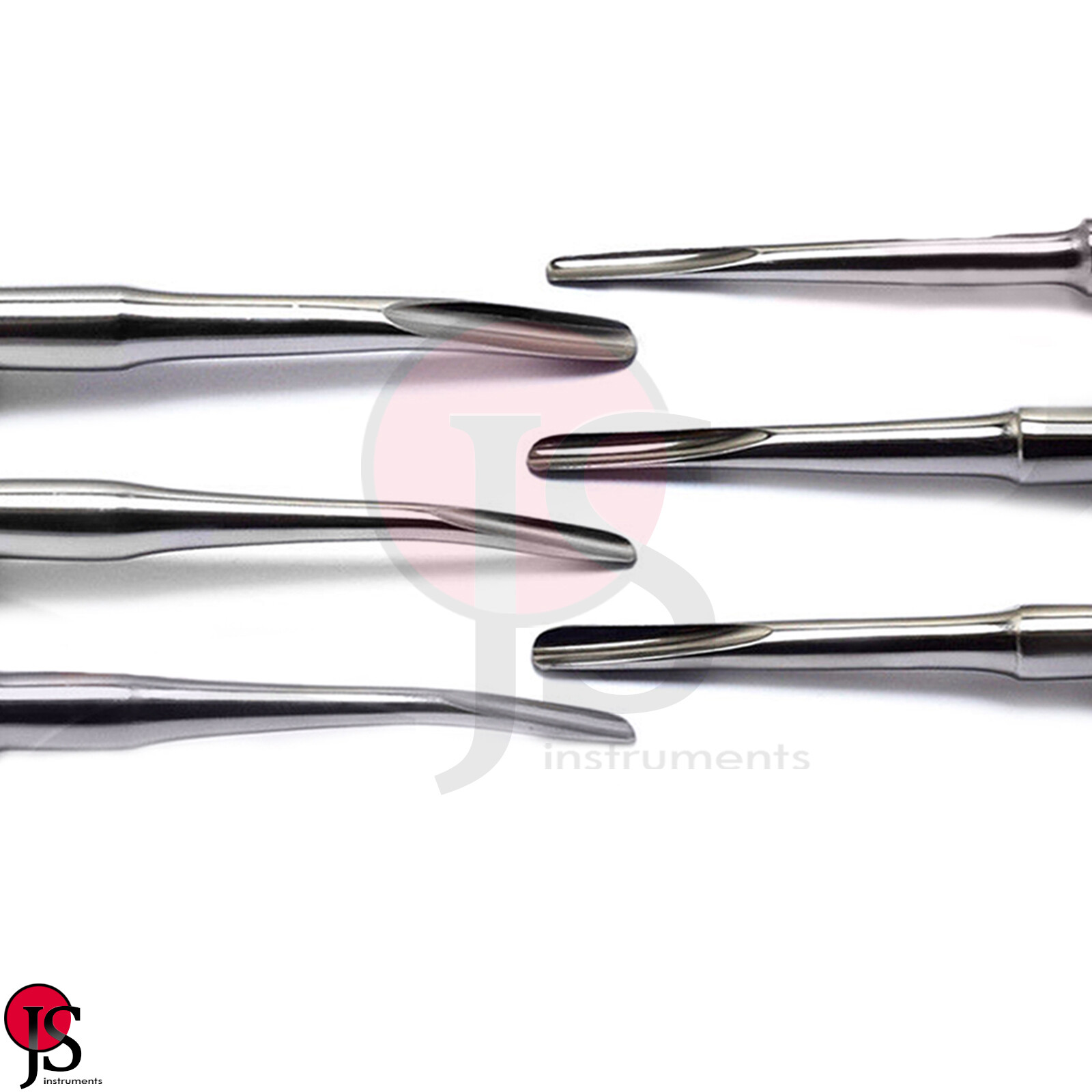Dental Surgical Luxation Root Elevator Instrument Kit Straight and Curved New
