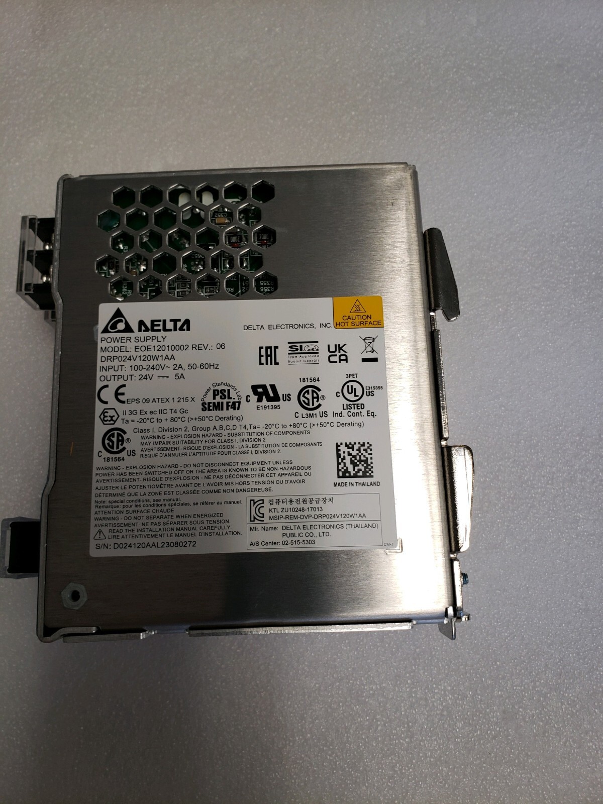 GENUINE DELTA POWER SUPPLY # DRP024V120W1AA