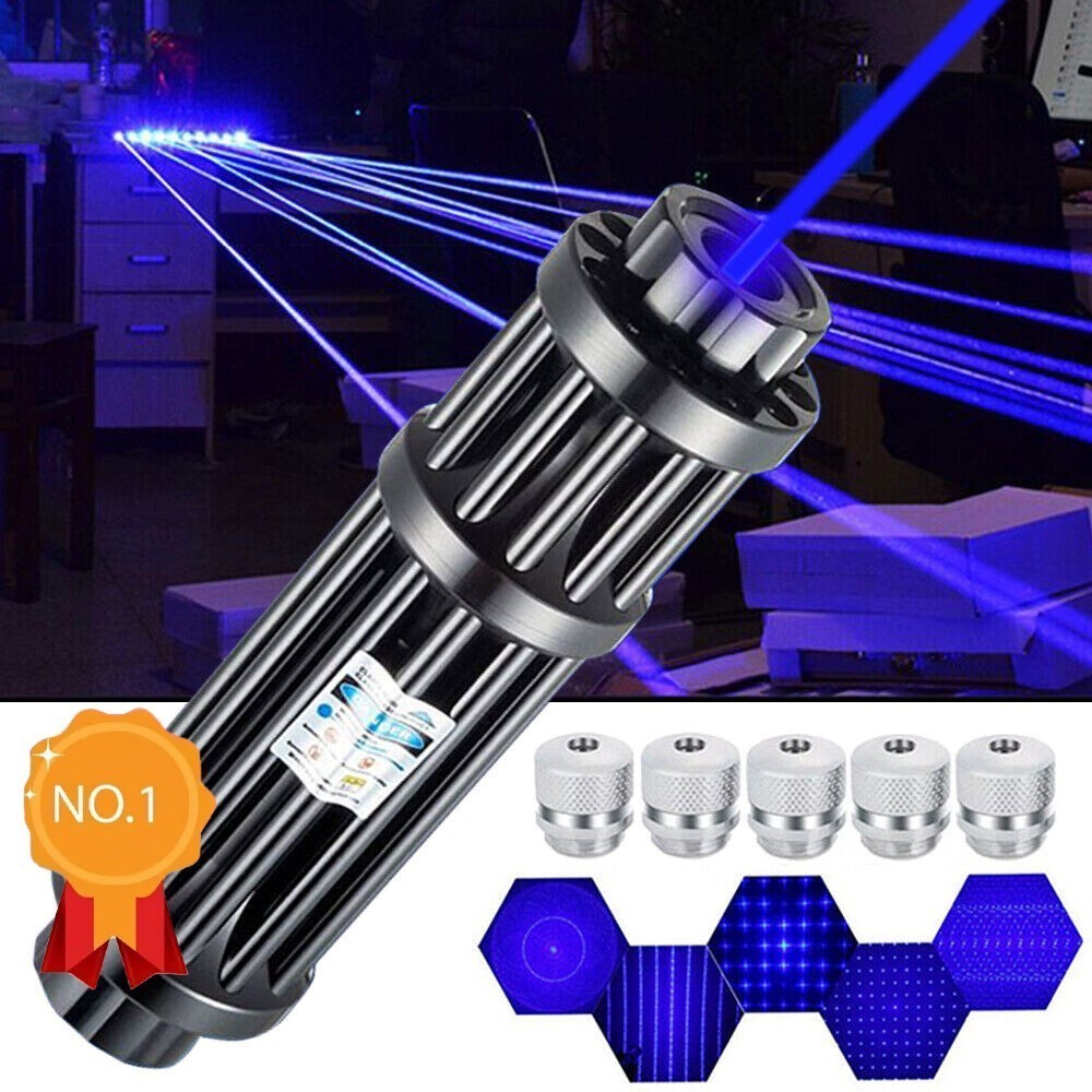 NEW 450nm Blue Laser Pointer Pen Visible Beam Light Zoom Focus Lazer US