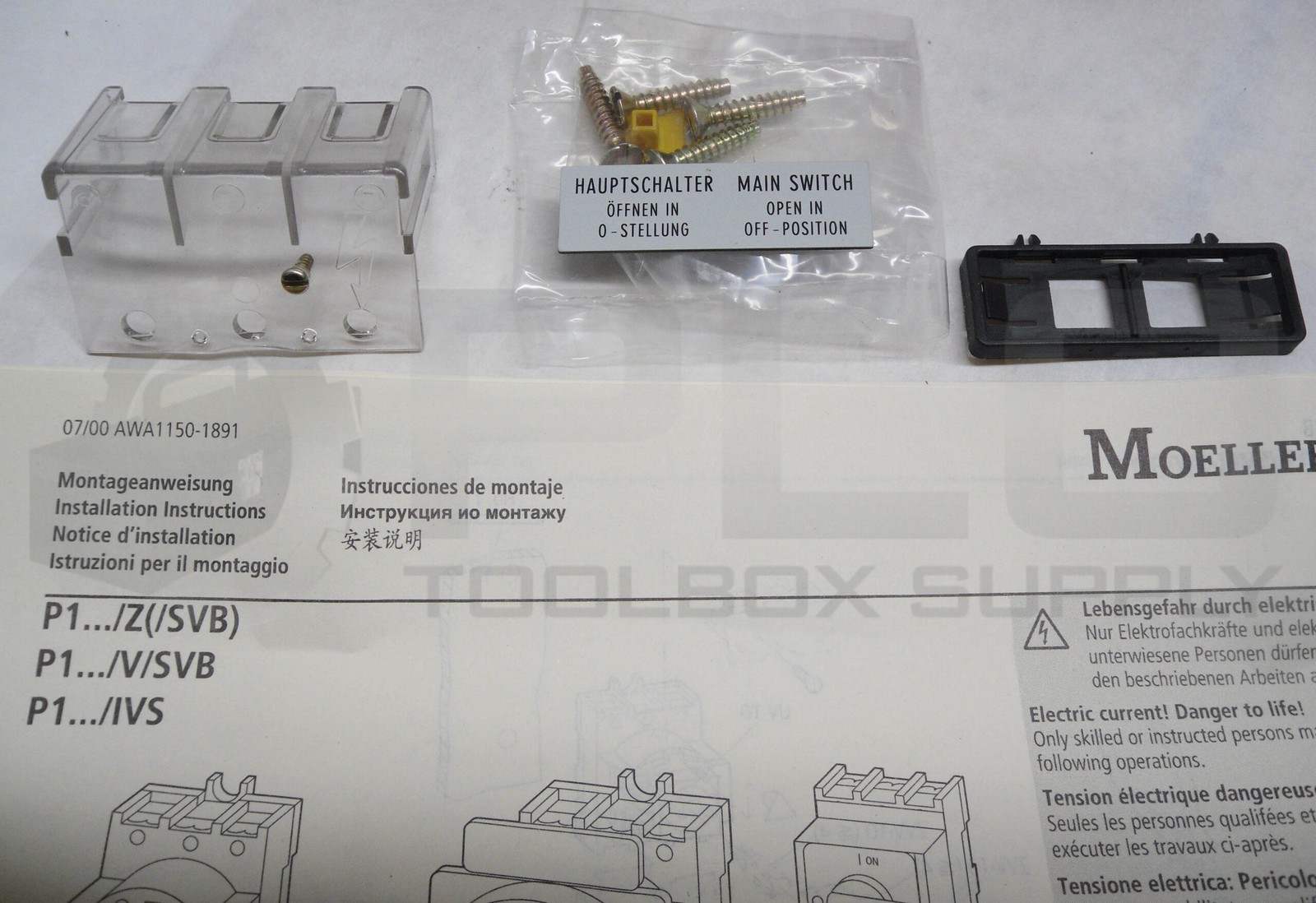 NEW MOELLER P1-32/V/SVB MAIN SWITCH-DISCONNECTOR 32A 690V
