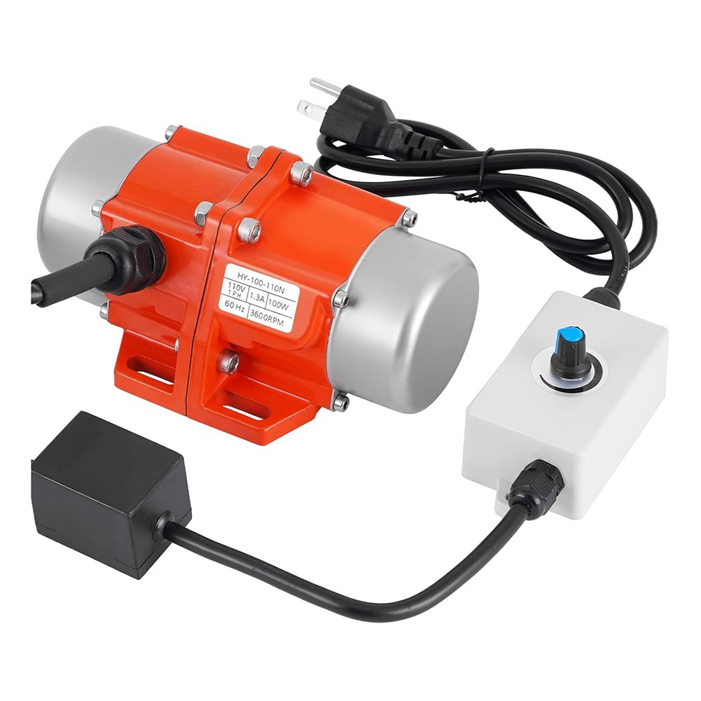 100W Concrete Vibrating Motor,Single Phase AC 110V 3600RPM Concrete Motor7347