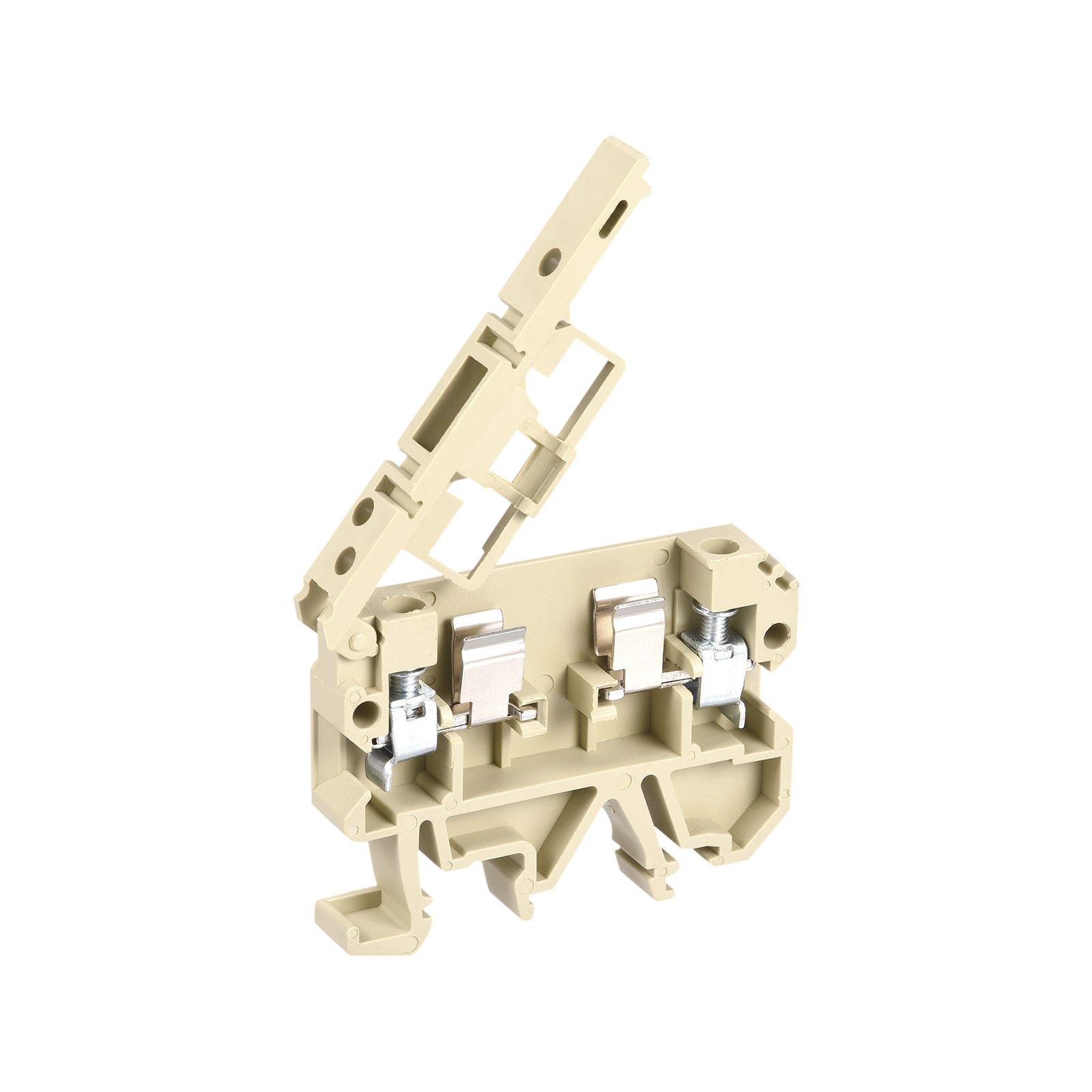 10Pcs DIN Rail Mount Fuse Holder Terminal Blocks Screw Type Yellow ASK1/EN