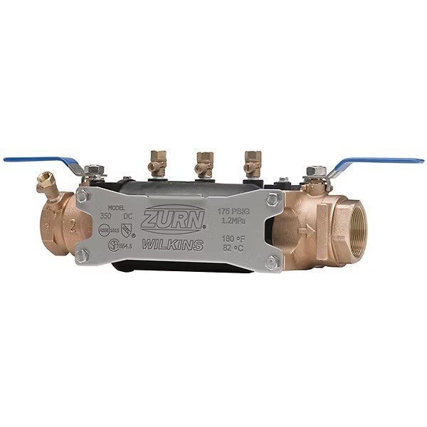 Zurn Wilkins 1” 350 Double Check Backflow Preventer Lead-Free EZ Swap NIB