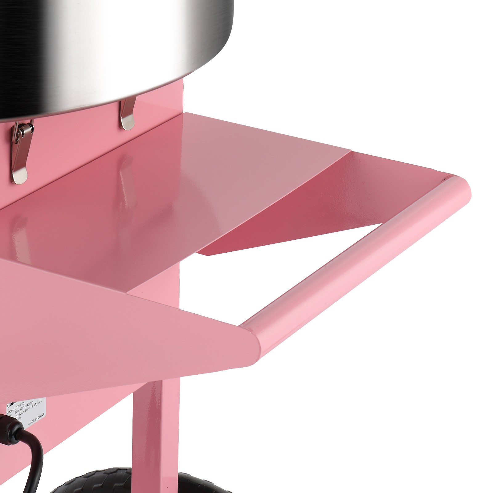ROVSUN 20″ Commercial Cotton Candy Machine w/Cart Stainless Steel Floss Maker