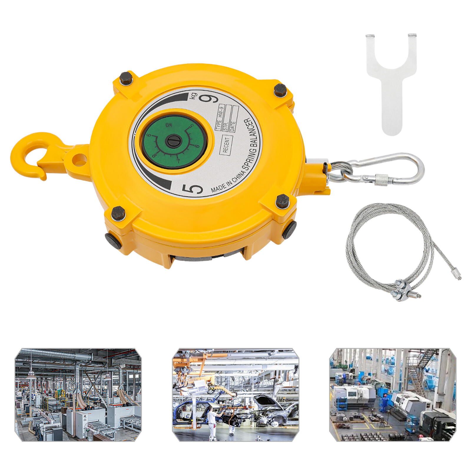 5-9kg Adjustable Spring Tool Balancer, Retractable Spring Balancer W/ Wrench
