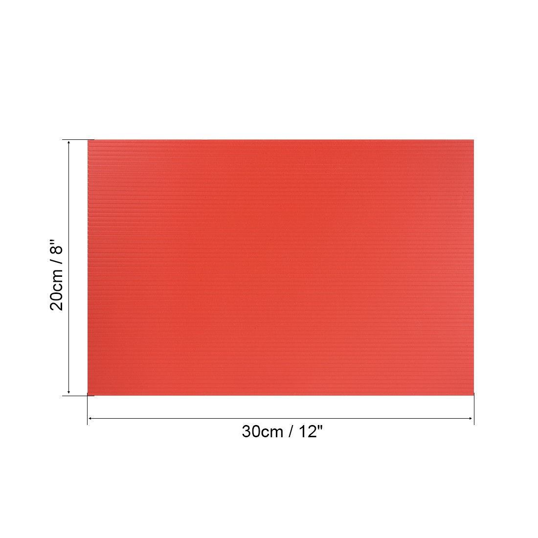 Corrugated Plastic Sheets,3mm Red Blank Yard Lawn Signs,8Inch x 12Inch 1PC
