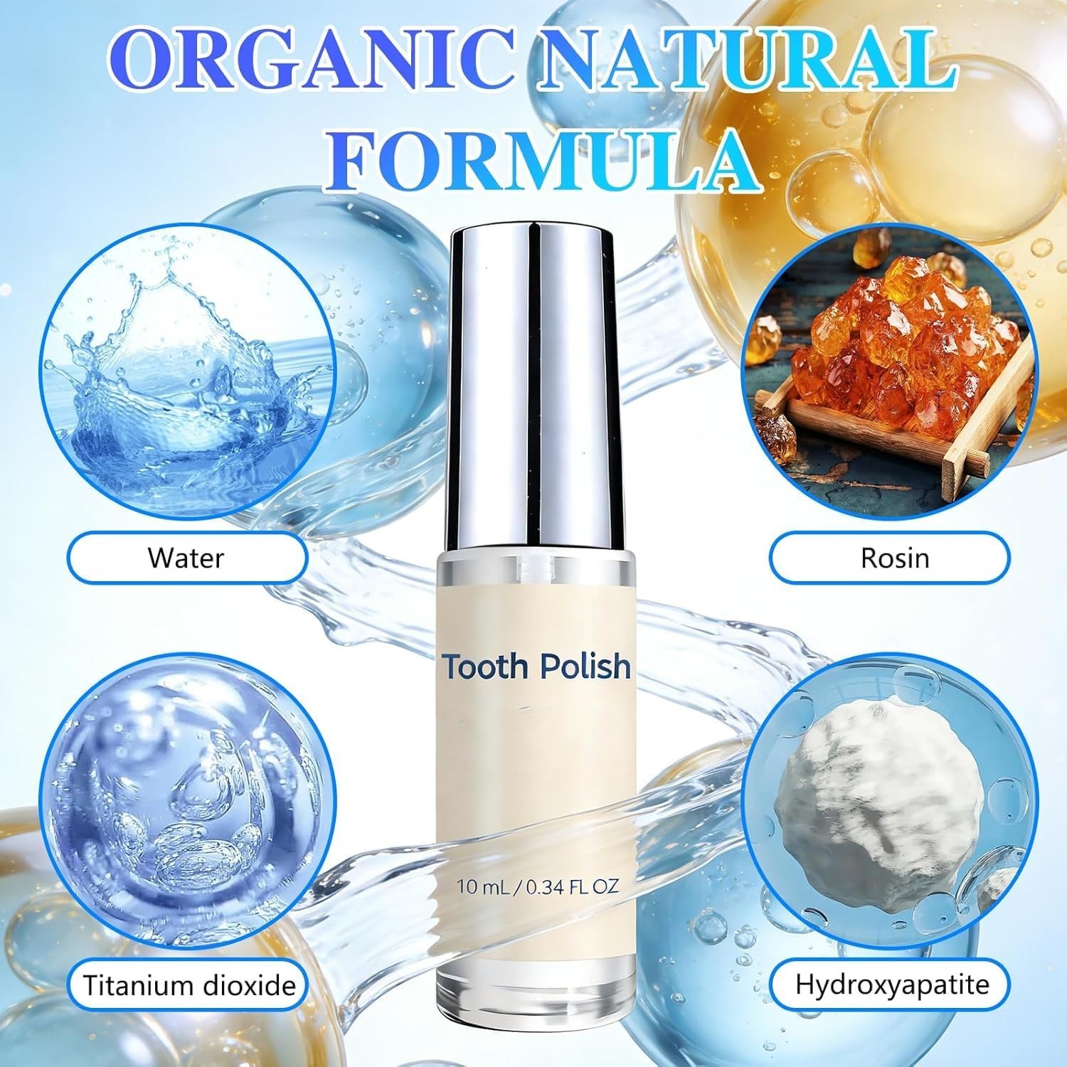 Tooth Polish & Whitening Paint – Instant Visible Brightening, Gentle Formula, ..