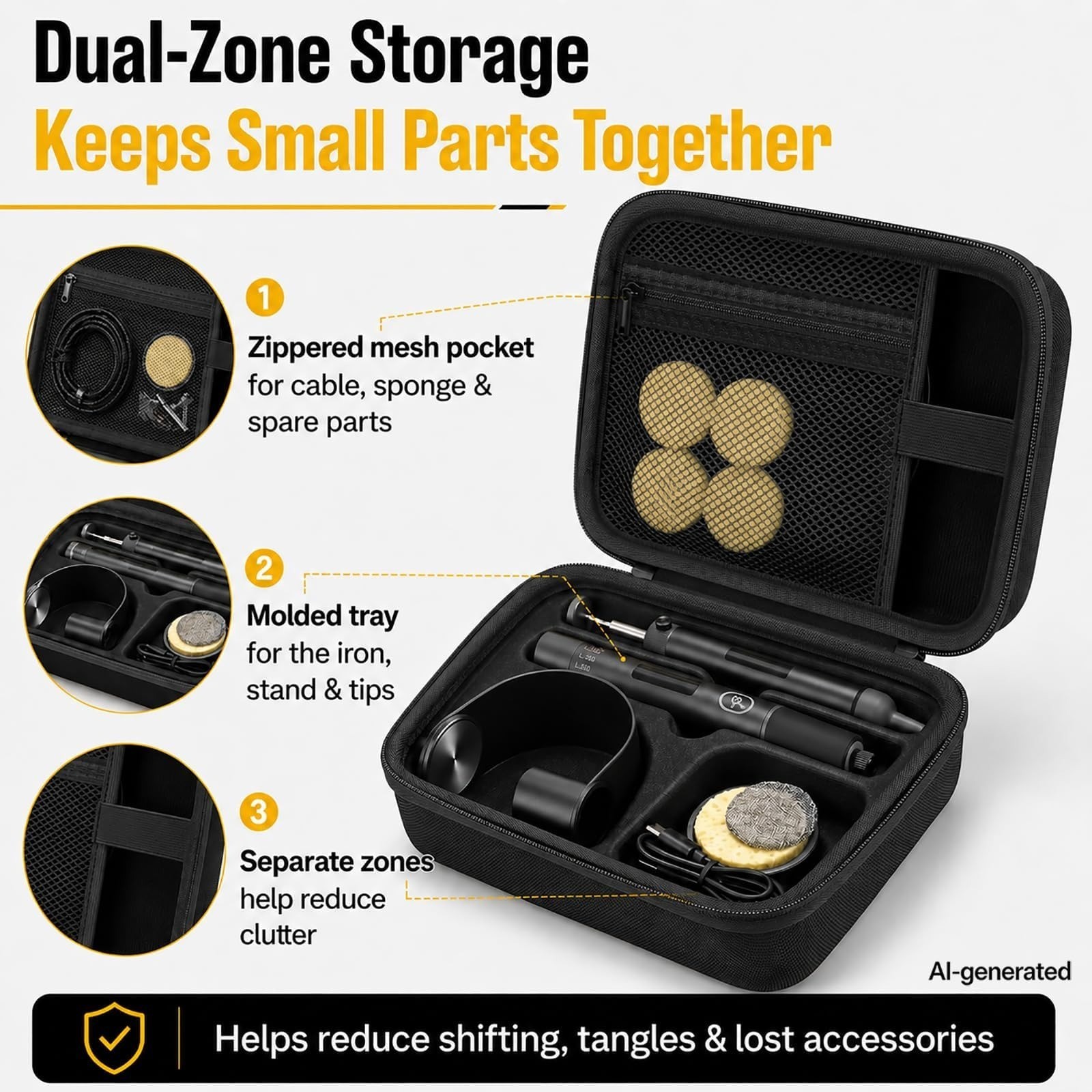 Againmore Carrying Case for Fanttik T1 Max Soldering Iron Kit