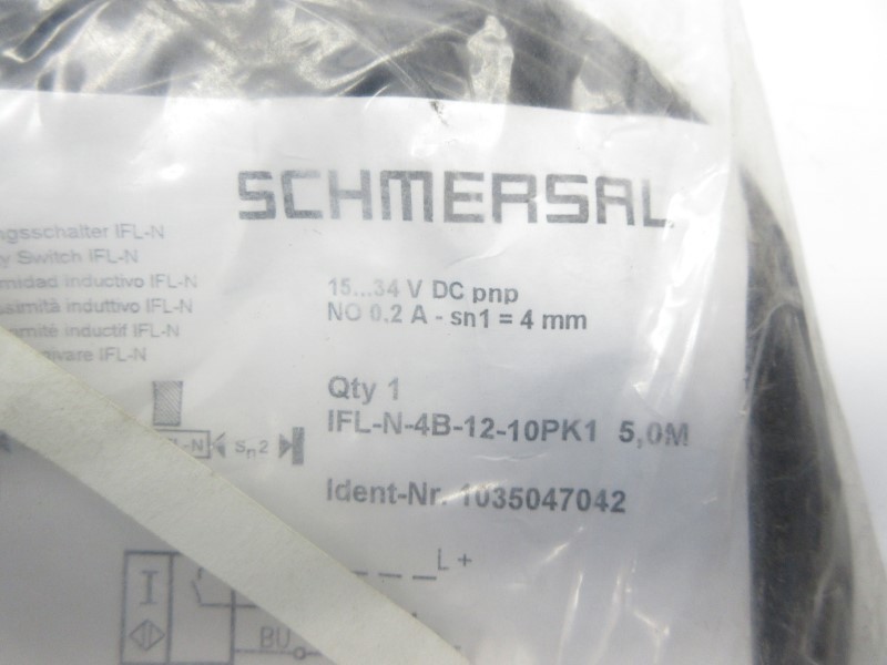 SCHMERSAL IFL-N-4B-12-10PK1-5,0M 15-34VDC NSMP