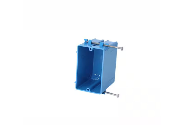 (QTY 100) Carlon 1-Gang Zip 20 Cu. In Non-Metallic Switch/Outlet Box B120A