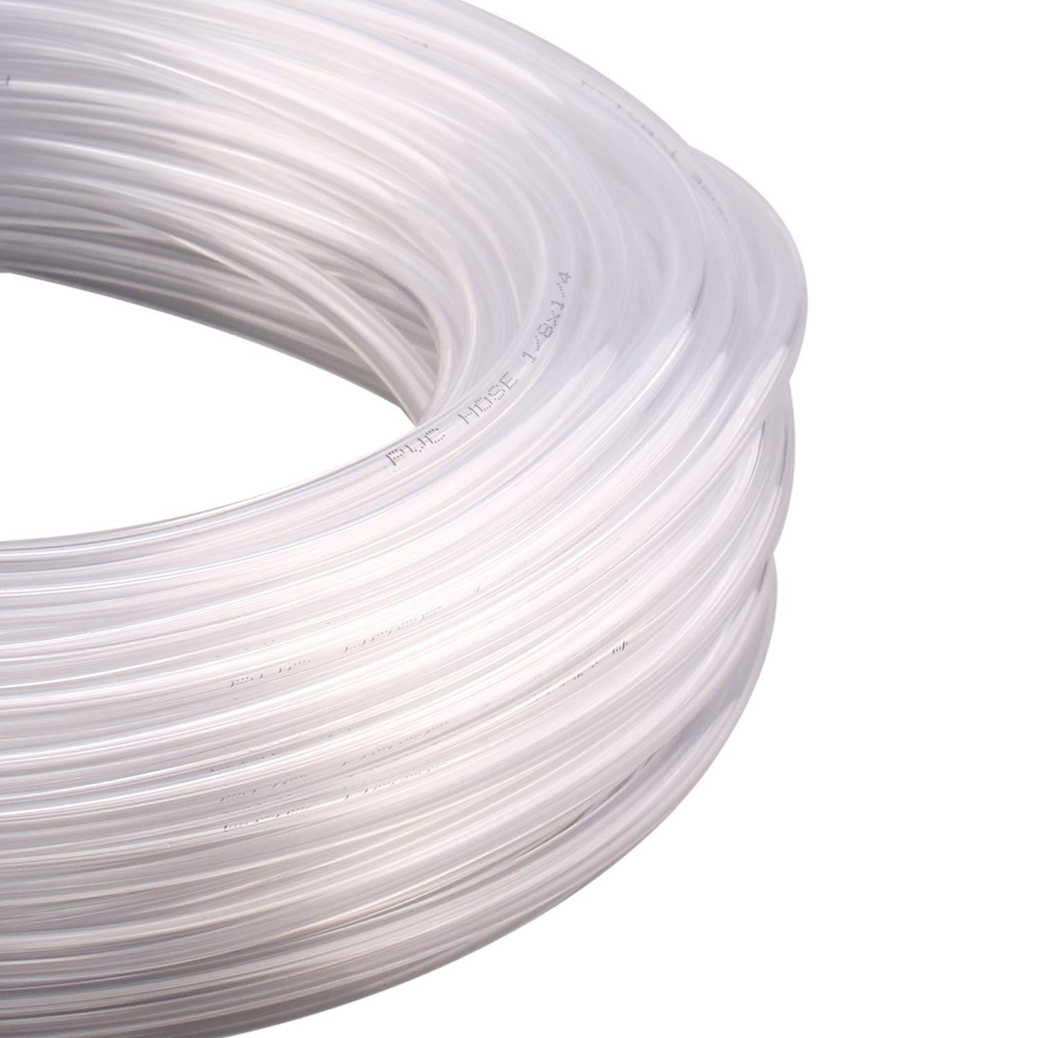 Durable 1/8″ ID x 1/4″ OD PVC Tubing – 100 Feet Clear Vinyl Hose for Safe Use