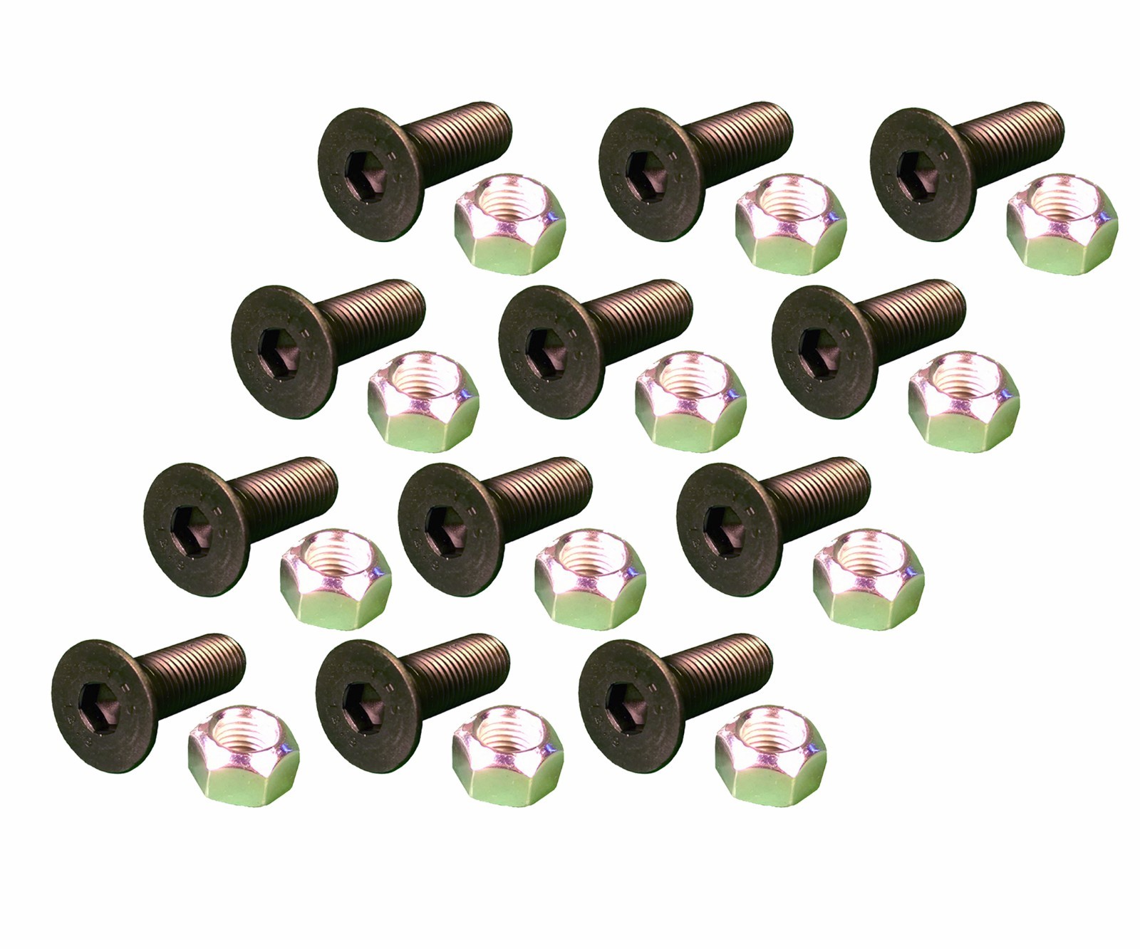 12 – Caterpillar Style Skid Steer Cutting Edge Bolts w Nuts – 159-2953, 8T-4778