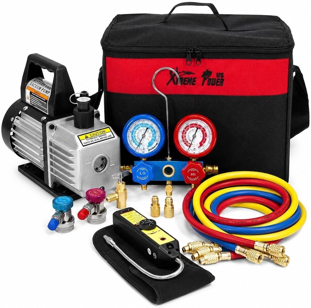 Complete 4 CFM Vacuum Pump Kit for HVAC Refrigeration – All-in-One Solution
