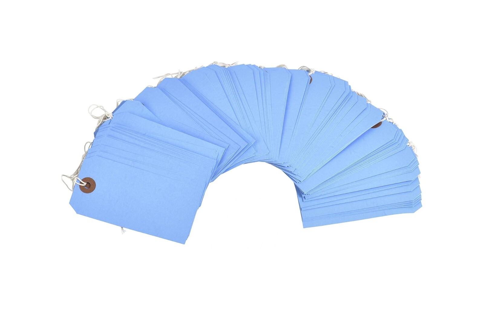 100 Blue Tags 4 3/4″ x 2 3/8″ Size 5 Inventory Shipping Hang Tag with String