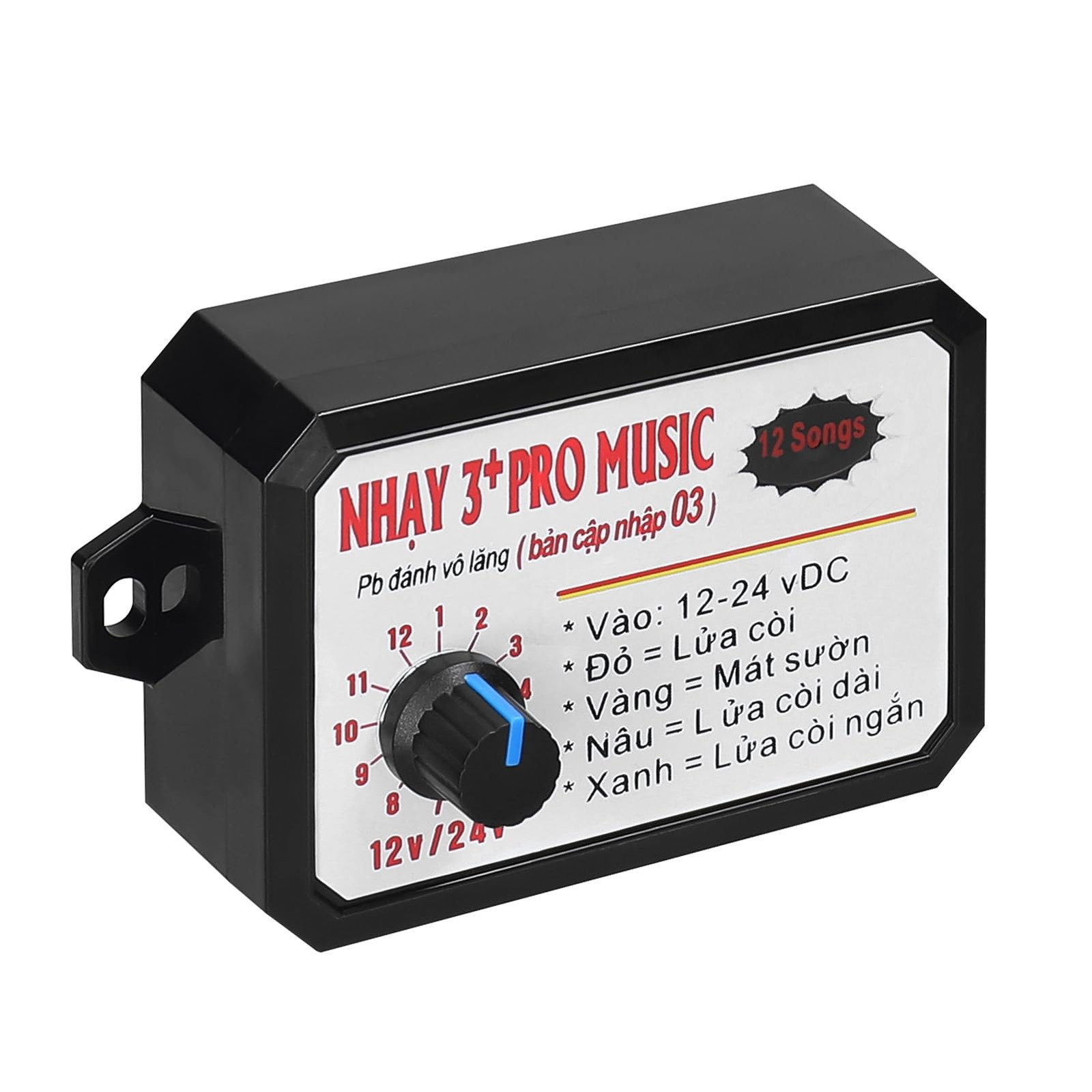 12Tone Car Horn Controller Electric Speaker Sound Control Unit 1224V