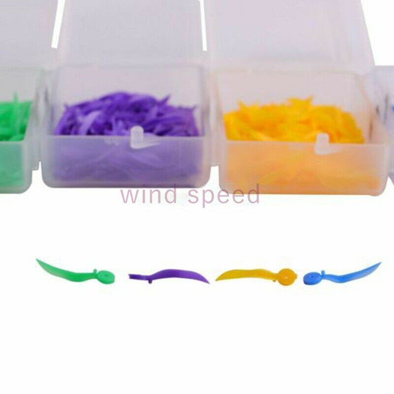 400* Dental Plastic Wedges Concave Design Arc Diastema Wedge w End Circular Hole