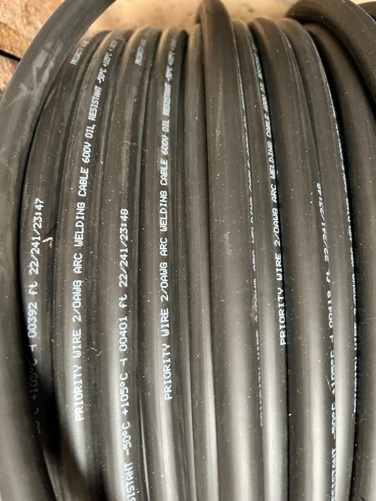 Flexible Battery / Welding Cable 2/0 AWG Solar optional Black and/or Red