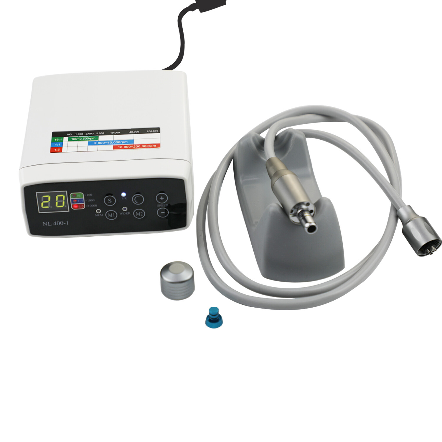 E-TYPE Dental Electric Motor + 1:1 + 1:5 HIgh & Low Speed Handpiece Contra Angle