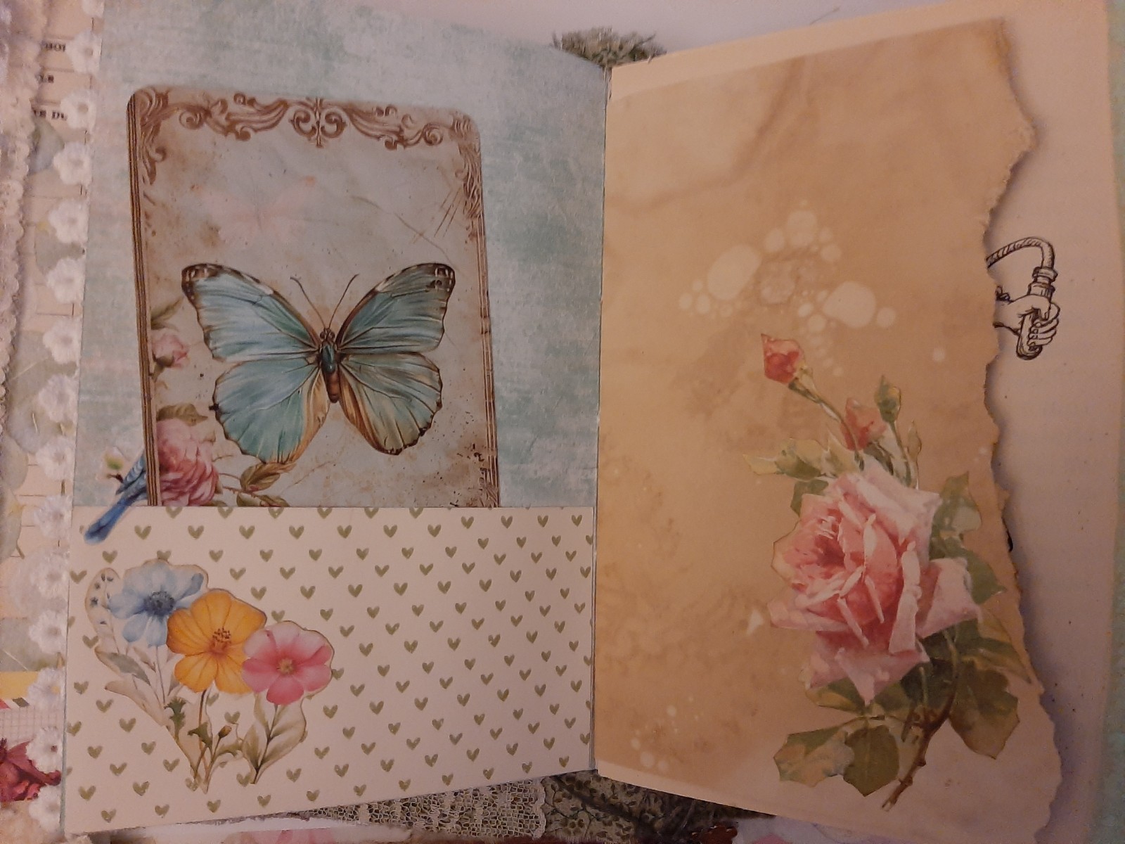 Junk Journal Handmade chunky «Secret Garden» Soft and squishy Classic Story
