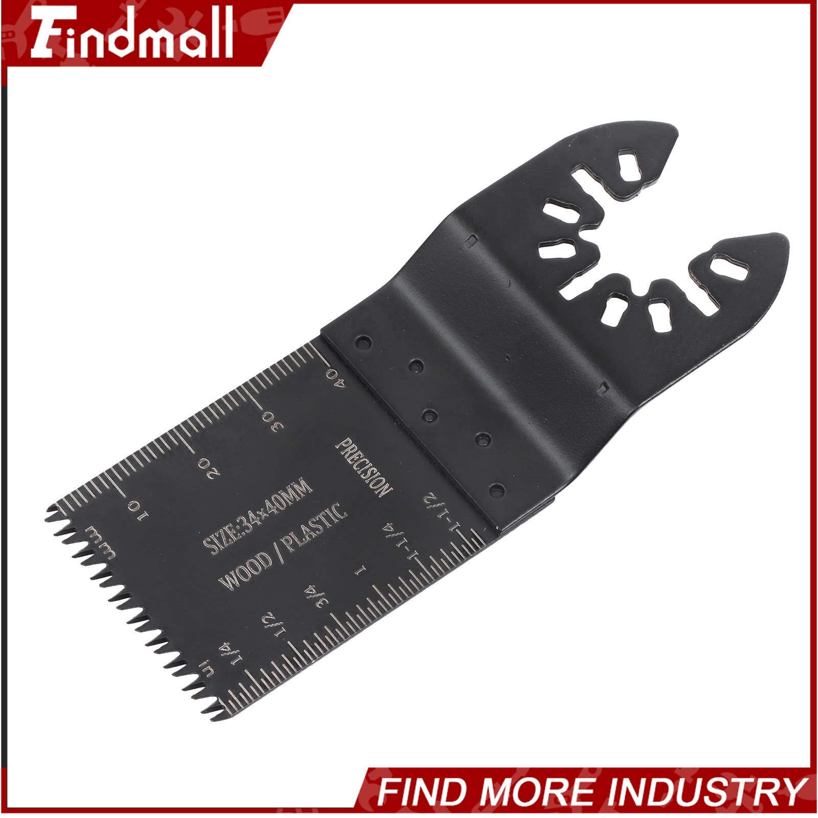Findmall 55PCS 6 Types Universal Titanium Oscillating Saw Blades Multitool Blade