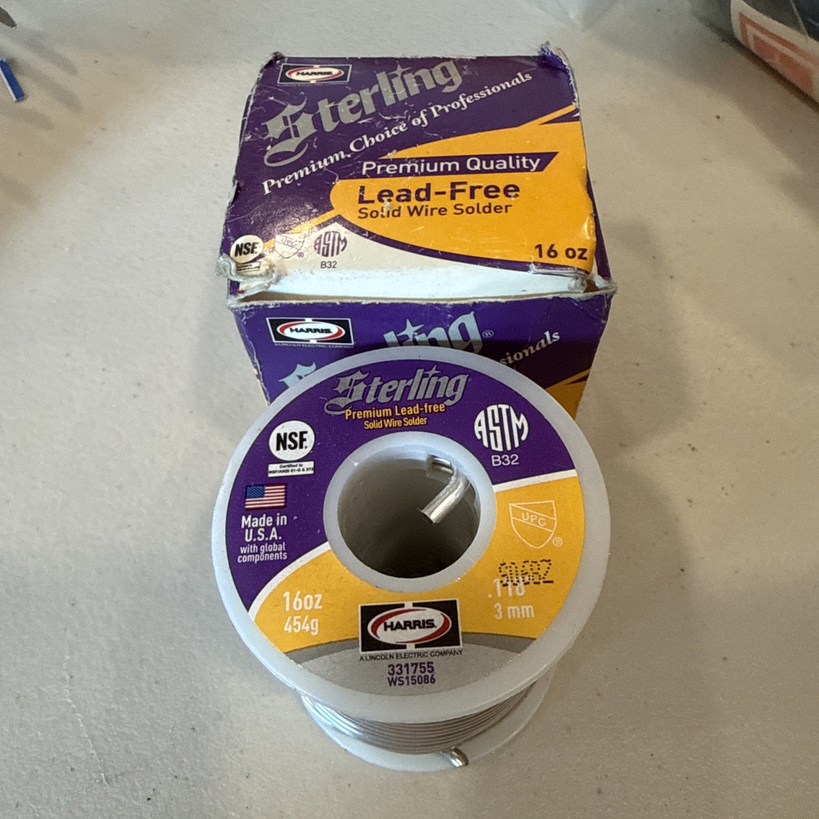 Sterling Premium Lead Free Solder 16 Oz