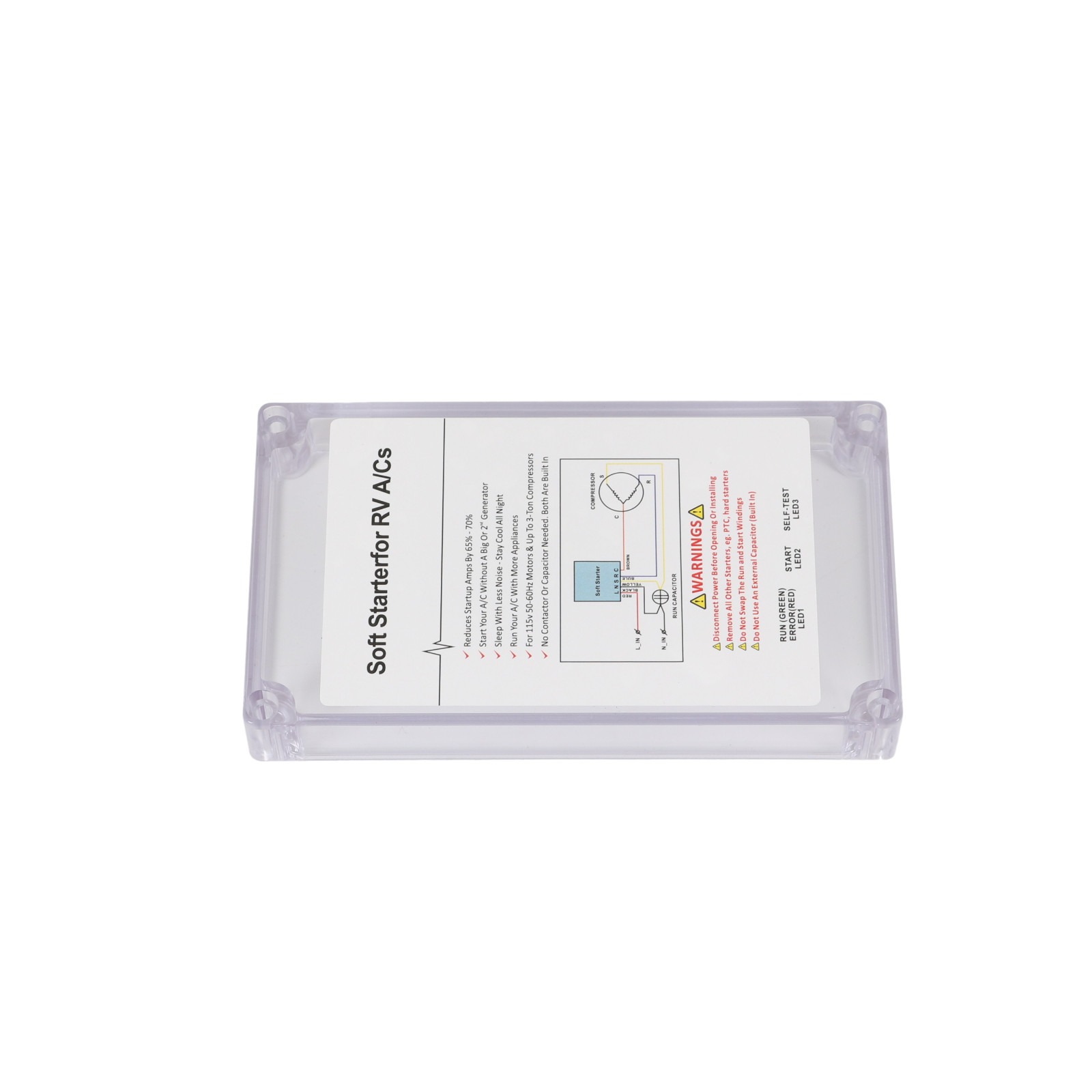 A/C Soft Starter Smart Control Kit Enables Easy Start an A/C & Appliances on RV