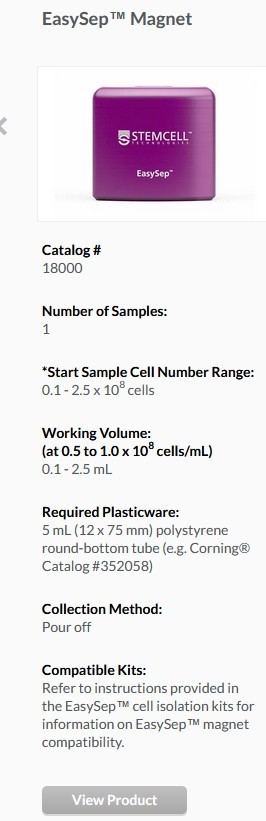 EasySep Magnetic Cell Separation Stand for Biological Laboratory
