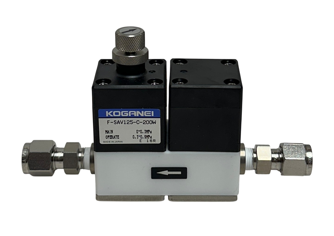 KOGANEI F-SAV125-C-200W / FSAV125C200W PNEUMATIC VALVE (SUCK-BACK) F-SAV NSMP
