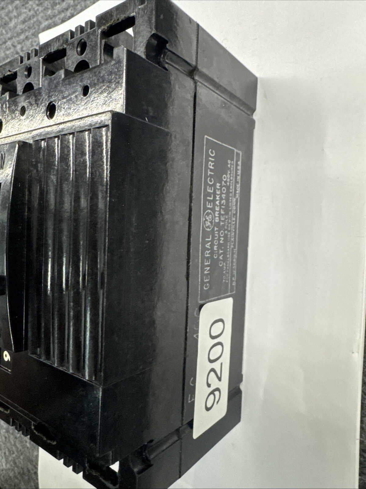 GE GENERAL ELECTRIC 70 AMP CIRCUIT BREAKER 480 VAC 3 POLE TEF134070 70A 480V