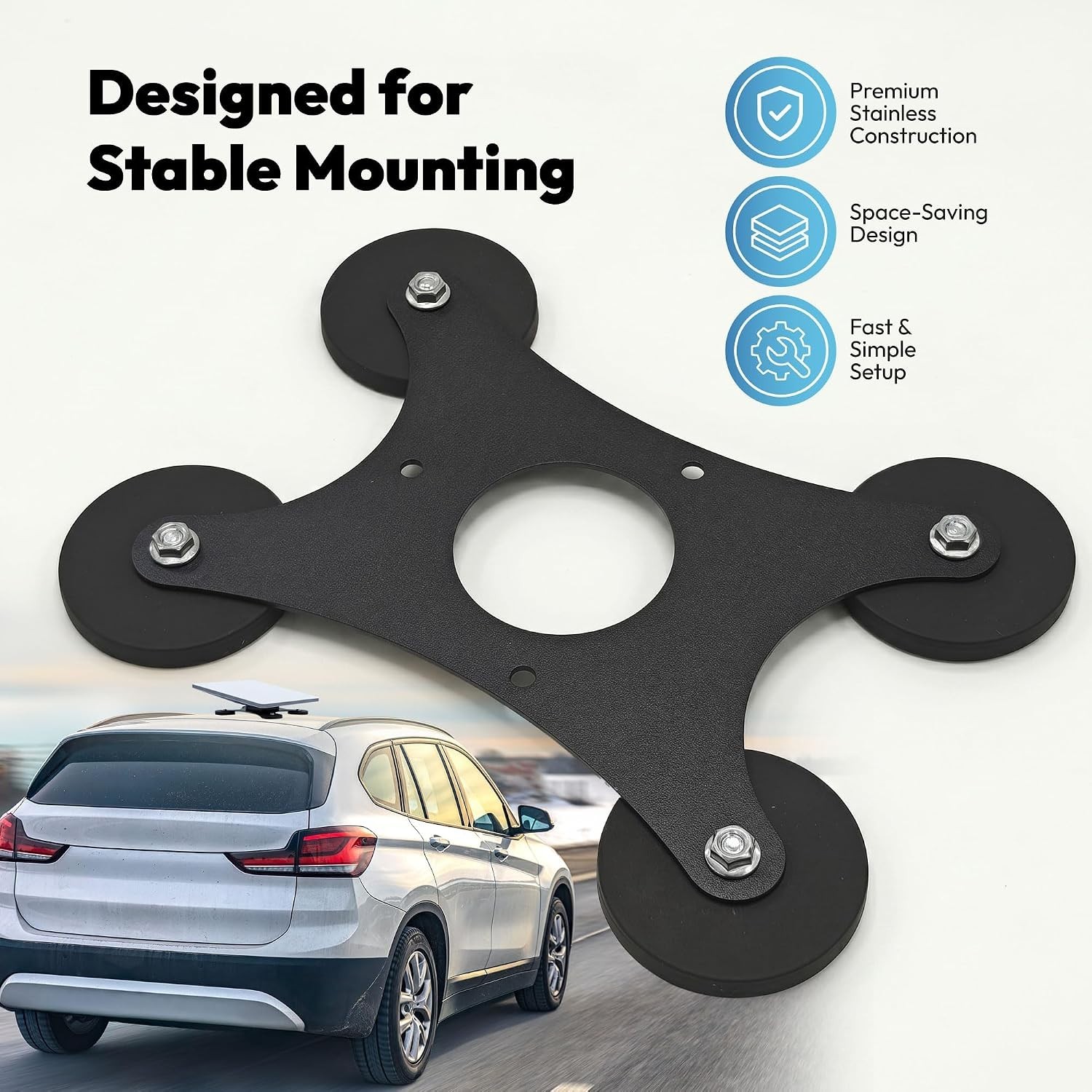 2025 Starlink Mini Magnetic Mount – with 4 Magnet Strong 202Lbs Mounting Kit