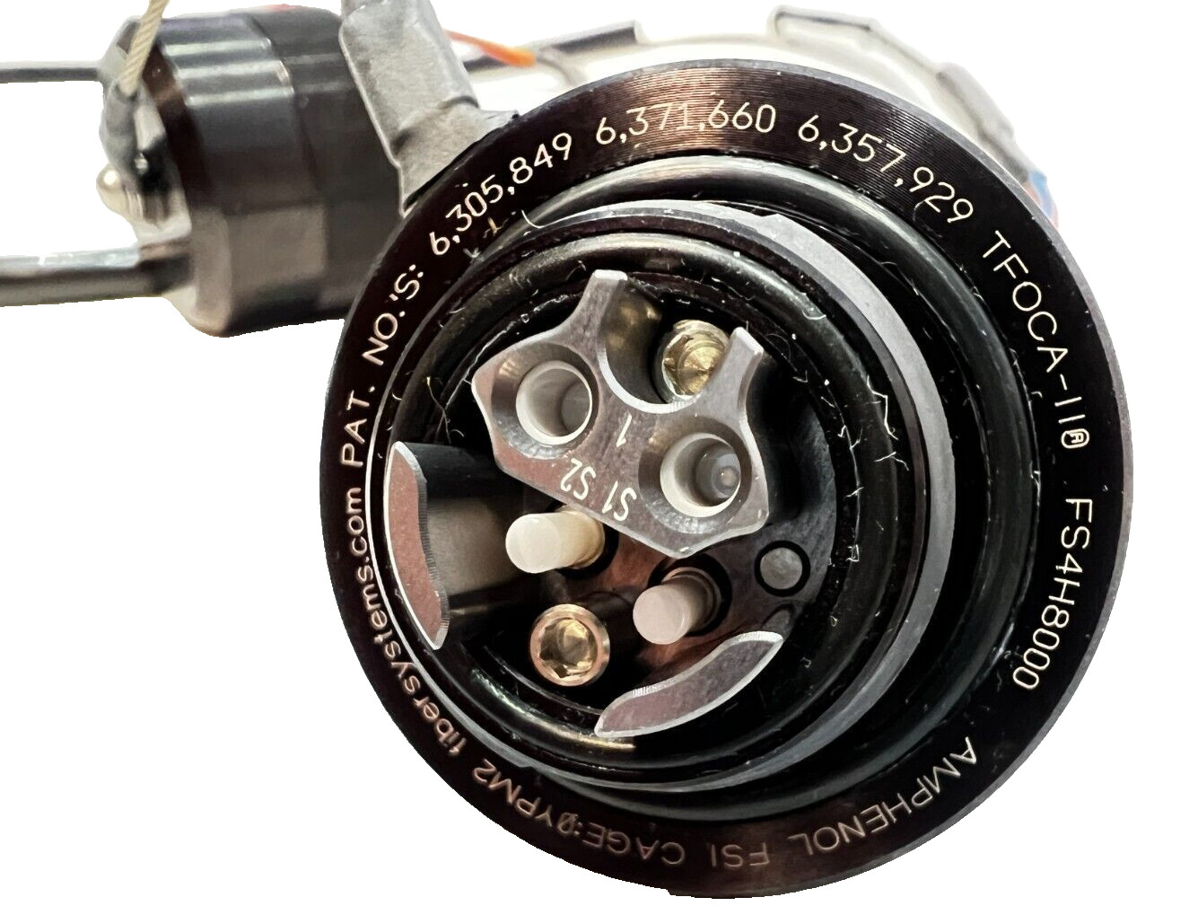 Amphenol FSI MIL-SPEC FS4H8000 Fiber Optic TFOCA-II Jam Nut Receptacle Assembly
