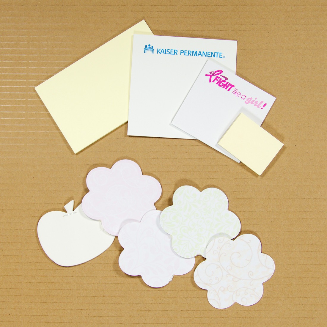 Writing Scratch Paper Scalloped Floral Tomato Plain Stationery Sticky Note Pads