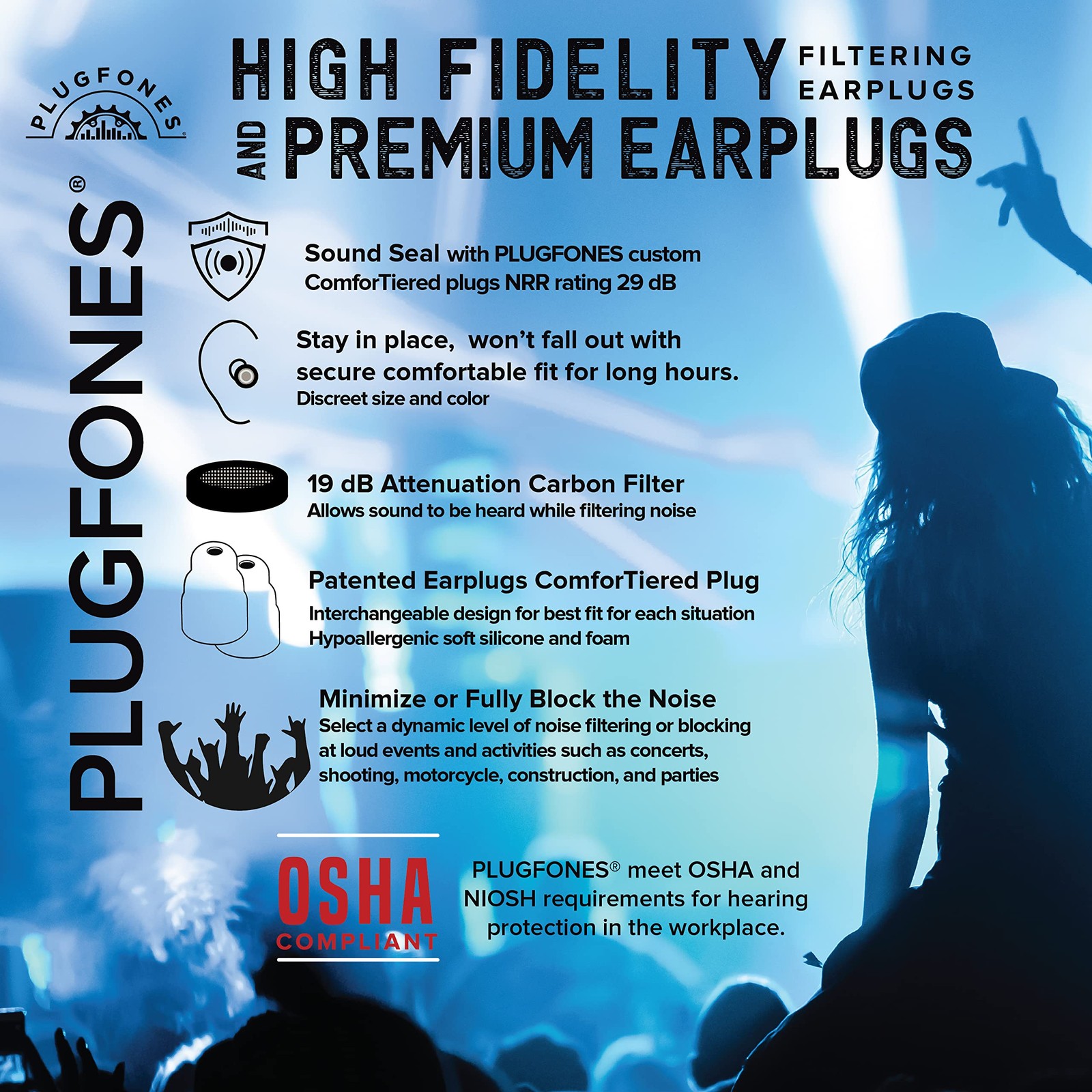 Wireless Noise-Canceling Earbuds for Work with Mic | Bluetooth Ear Plugs