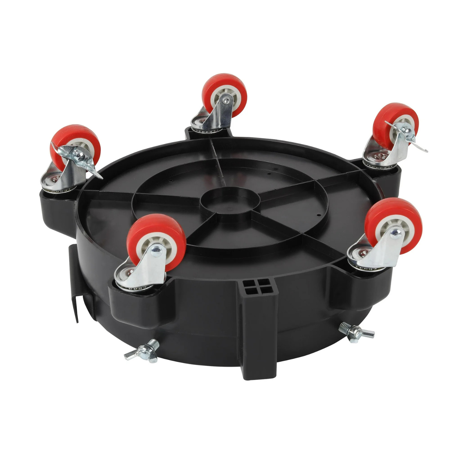 Auto Drive 12in Bucket Dolly with 5 Locking Casters Fits 3.5 to 7 Gallon Buckets